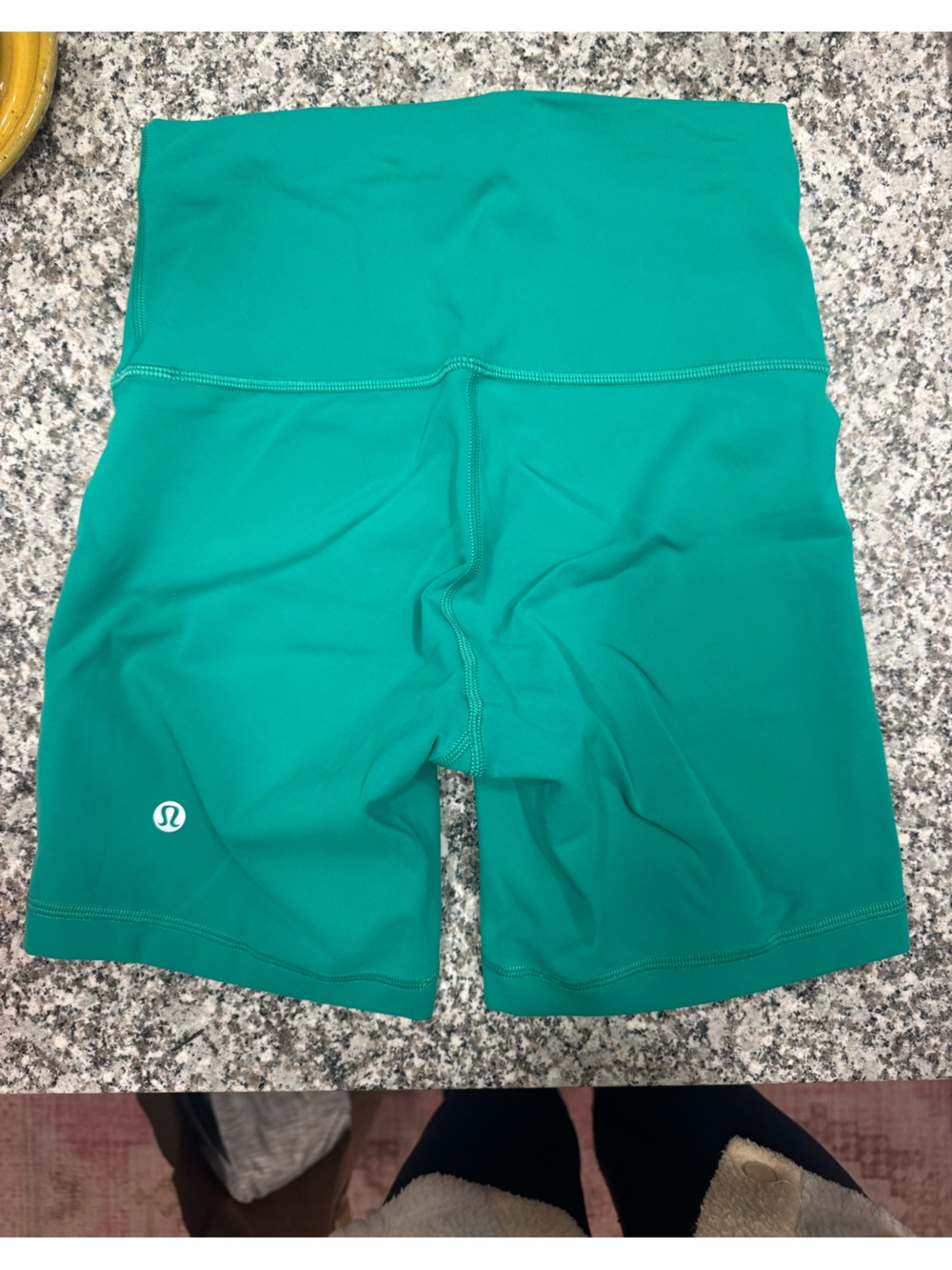 lululemon athletica Teal Green High-Rise Bike Shorts - Picture 2 of 3